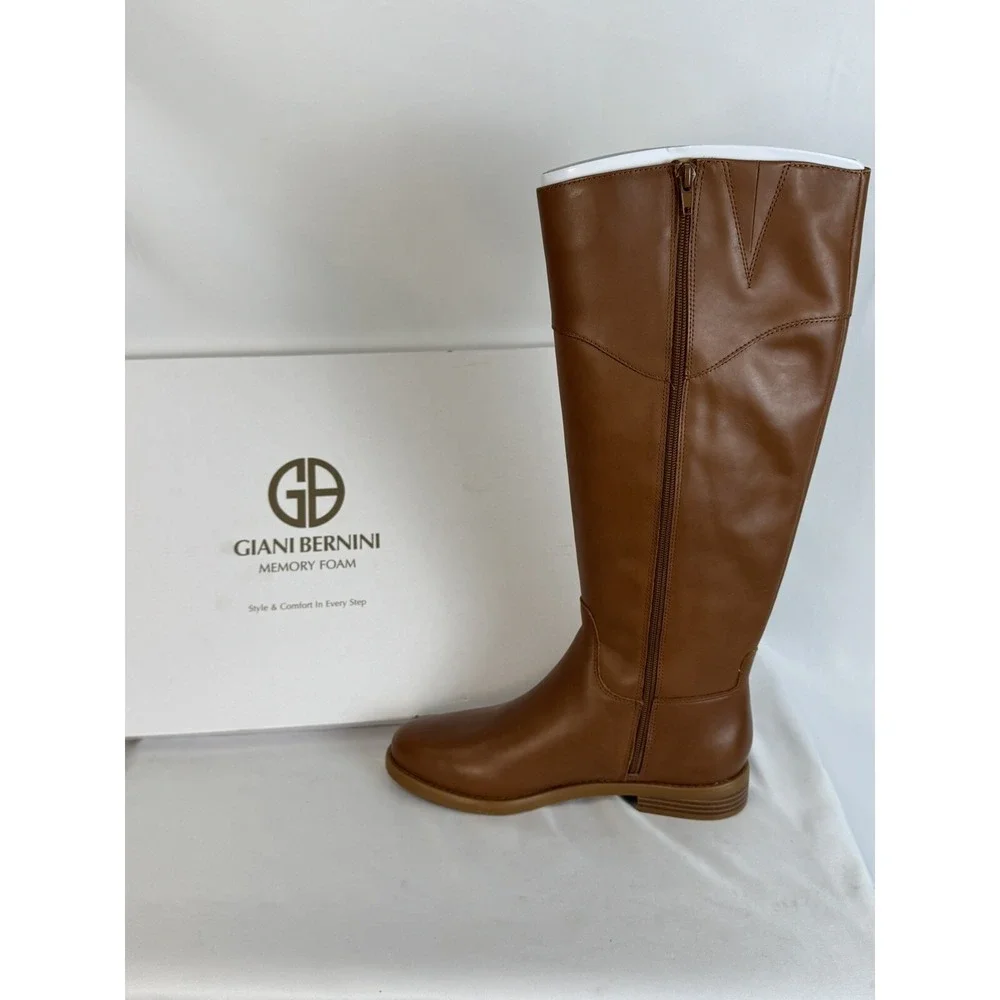 Giani Bernini Womens Sandraa Leather Knee-High Boots | Cinnamon | 6M‎